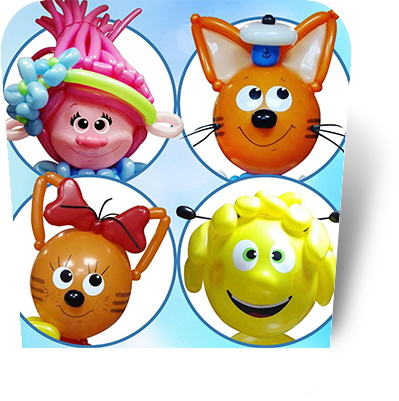 Любимые персонажи из воздушных шаров